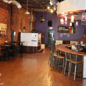 Wick's Pizza in New Albany Upstairs Bar and Party Room